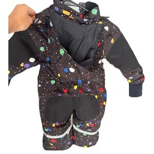 Stella McCartney Kids Snowsuit Toddler 2 Years Black Paint Splatter Ski Suit